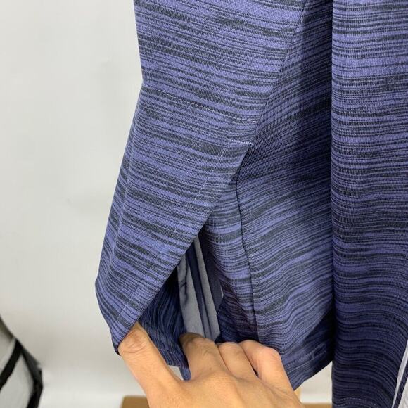 Adidas Hoodie Womens M Medium Multi Quarter Zip Lightweight Stripe Sleeve Shirt - Picture 5 of 12